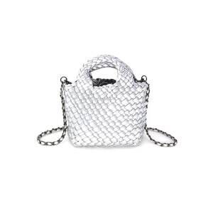 NEW BC HANDBAGS blair crossbody bag in silver